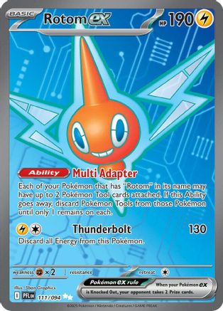 ME02 Phantasmal Flames  111/094 Rotom ex  - Holofoil - Ultra Rare