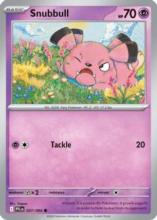 ME02 Phantasmal Flames  037 Snubbull  - Reverse Holofoil - Common