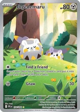 ME02 Phantasmal Flames  104/094 Togedemaru  - Holofoil - Illustration Rare