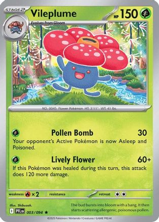 ME02 Phantasmal Flames  003 Vileplume  - Rare
