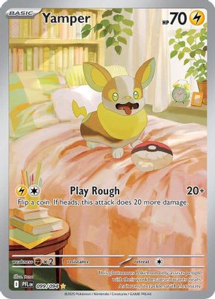 ME02 Phantasmal Flames  099/094 Yamper  - Holofoil - Illustration Rare