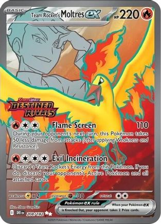 Miscellaneous Cards & Products  208/182 Team Rocket's Moltres ex  - Holofoil - Double Rare