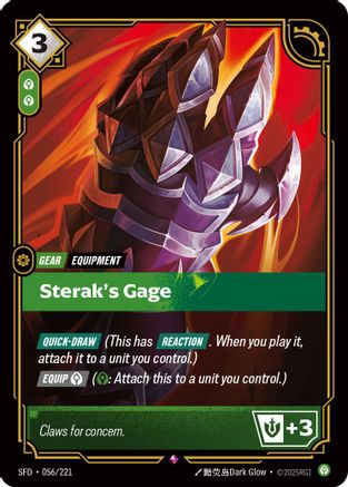 Spiritforged (056/221): Sterak's Gage - Foil