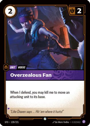 Spiritforged (128/221): Overzealous Fan - Foil