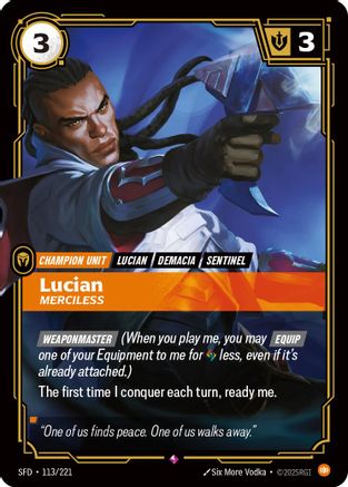 Spiritforged (113/221): Lucian - Merciless - Foil