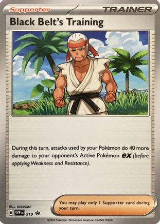 SV Scarlet & Violet Promo Cards  219 Black Belt's Training  - Promo