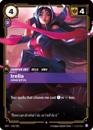 Spiritforged (141/221): Irelia - Graceful - Foil