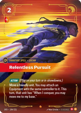 Spiritforged (184/221): Relentless Pursuit - Foil