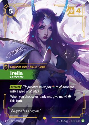 Spiritforged (225*/221): Irelia - Fervent (Signature) - Foil