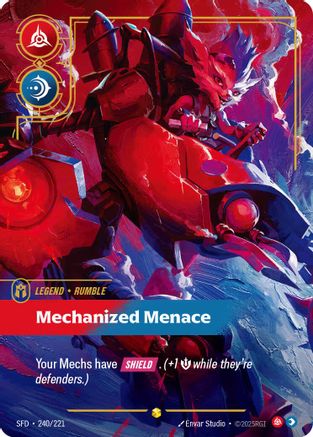 Spiritforged (240/221): Rumble - Mechanized Menace (Overnumbered) - Foil