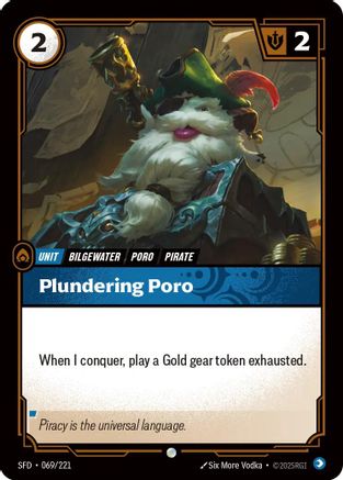 Spiritforged (069/221): Plundering Poro - Foil