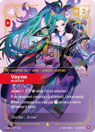 Spiritforged (223*/221): Vayne - Hunter (Signature) - Foil