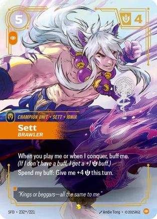 Spiritforged (232*/221): Sett - Brawler (Signature) - Foil
