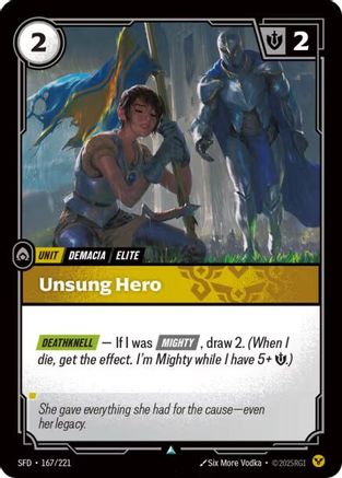 Spiritforged (167/221): Unsung Hero - Foil