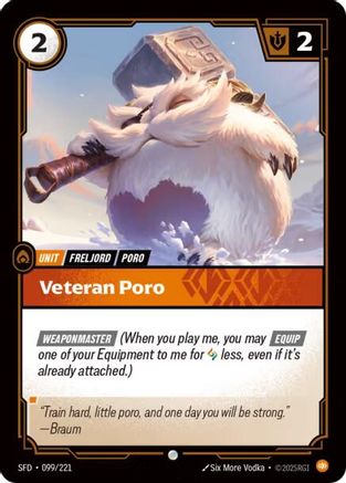 Spiritforged (099/221): Veteran Poro - Foil