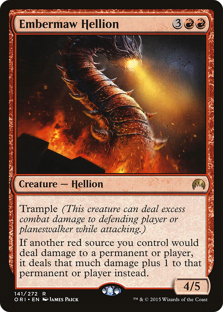 Magic Origins - (ORI-141) - Embermaw Hellion Foil