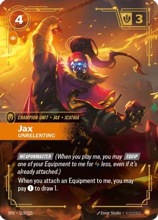 Spiritforged (119/221): Jax - Unrelenting - Foil