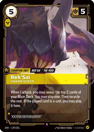 Spiritforged (170/221): Rek'Sai - Swarm Queen - Foil