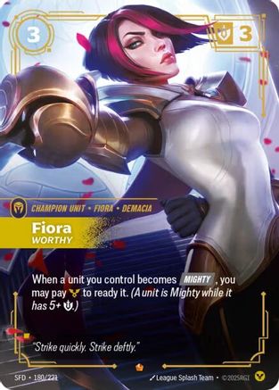 Spiritforged (180/221): Fiora - Worthy - Foil