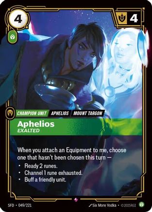 Spiritforged (049/221): Aphelios - Exalted - Foil