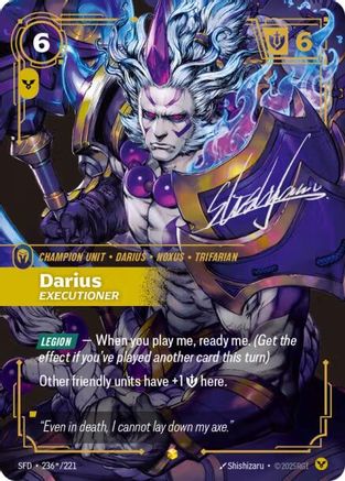 Spiritforged (236*/221): Darius - Executioner (Signature) - Foil