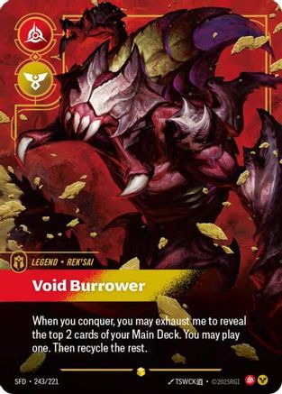 Spiritforged (243/221): Rek'sai - Void Burrower (Overnumbered) - Foil