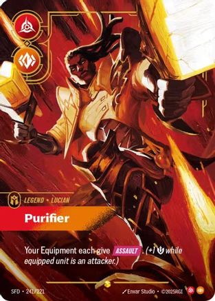 Spiritforged (241/221): Lucian - Purifier (Overnumbered) - Foil