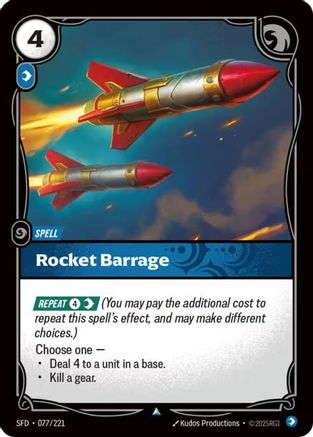 Spiritforged (077/221): Rocket Barrage - Foil