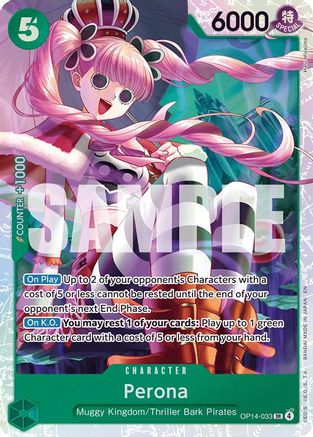 The Azure Seas Seven  OP14-033 Perona - OP14-033 (OP14-033)  - Foil - Super Rare