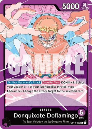 The Azure Seas Seven  OP14-060 Donquixote Doflamingo - OP14-060 (OP14-060)  - Leader