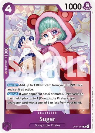 The Azure Seas Seven  OP14-063 Sugar (OP14-063)  - Foil - Rare