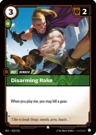 Spiritforged (032/221): Disarming Rake - Foil