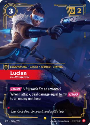Spiritforged (028a/221): Lucian - Gunslinger (Alternate Art) - Foil