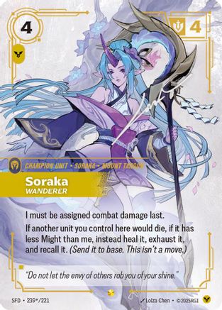Spiritforged (239*/221): Soraka - Wanderer (Signature) - Foil
