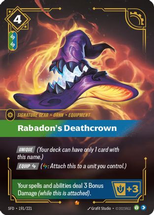 Spiritforged (191/221): Rabadon's Deathcrown - Foil