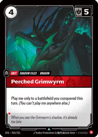 Spiritforged (015/221): Perched Grimwyrm - Foil