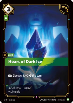 Spiritforged (052/221): Heart of Dark Ice - Foil