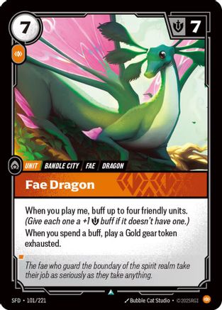 Spiritforged (101/221): Fae Dragon - Foil