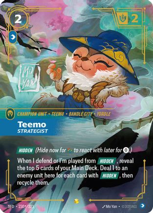 Spiritforged (230*/221): Teemo - Strategist (Signature) - Foil