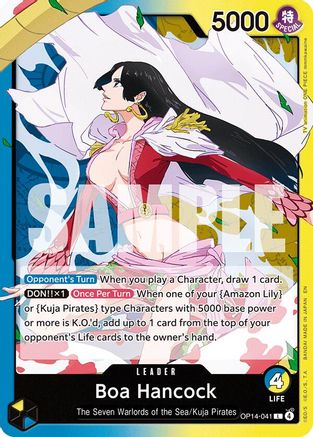 The Azure Seas Seven  OP14-041 Boa Hancock - OP14-041 (OP14-041)  - Leader