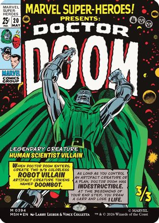 Marvel Super Heroes - (MSH-394) - Doctor Doom (Borderless) (0394) Foil
