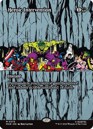 Marvel Universe Eternal-Legal - (MAR-078) - Heroic Intervention (0078) (Borderless) Foil