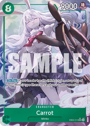 The Azure Seas Seven  EB04-013 Carrot (Alternate Art) (EB04-013)  - Foil - Super Rare