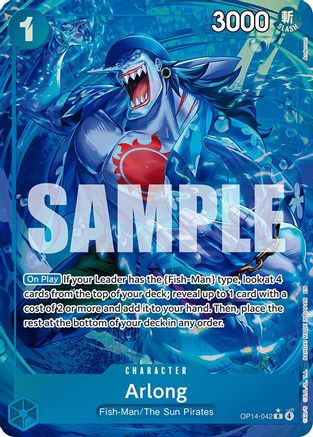 The Azure Seas Seven  OP14-042 Arlong (Alternate Art) (OP14-042)  - Foil - Rare