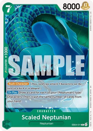 The Azure Seas Seven  EB04-011 Scaled Neptunian (EB04-011)  - Common