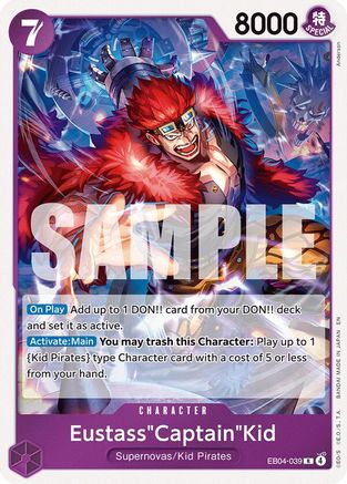 The Azure Seas Seven  EB04-039 Eustass"Captain"Kid - EB04-039 (EB04-039)  - Foil - Rare