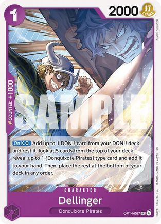 The Azure Seas Seven  OP14-067 Dellinger (OP14-067)  - Uncommon
