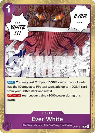 The Azure Seas Seven  OP14-076 Ever White (OP14-076)  - Foil - Rare