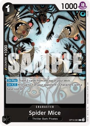 The Azure Seas Seven  OP14-081 Spider Mice (OP14-081)  - Common