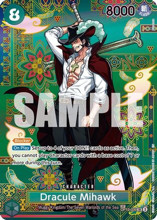 The Azure Seas Seven  OP12-030 Dracule Mihawk - OP12-030 (SP) (OP12-030)  - Foil - Super Rare